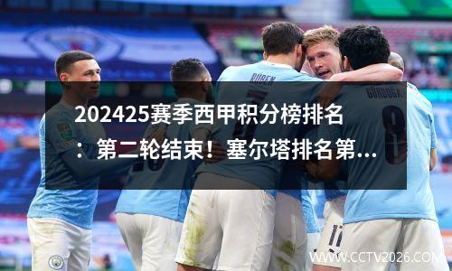 202425赛季西甲积分榜排名：第二轮结束！塞尔塔排名第一，巴塞罗那紧随其后