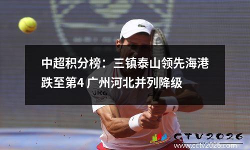 中超积分榜：三镇泰山领先海港跌至第4 广州河北并列降级