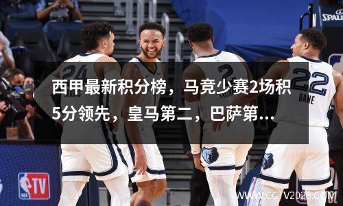 西甲最新积分榜，马竞少赛2场积5分领先，皇马第二，巴萨第三