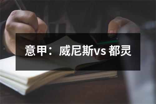 意甲：威尼斯vs 都灵