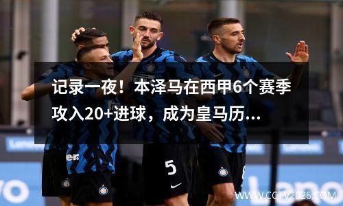 记录一夜！本泽马在西甲6个赛季攻入20+进球，成为皇马历史上第四位球员