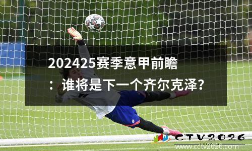 202425赛季意甲前瞻：谁将是下一个齐尔克泽？