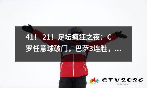 41！ 21！足坛疯狂之夜：C罗任意球破门，巴萨3连胜，3队进军欧冠