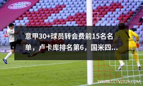 意甲30+球员转会费前15名名单，卢卡库排名第6，国米四笔交易上榜。
