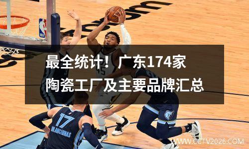 最全统计！广东174家陶瓷工厂及主要品牌汇总