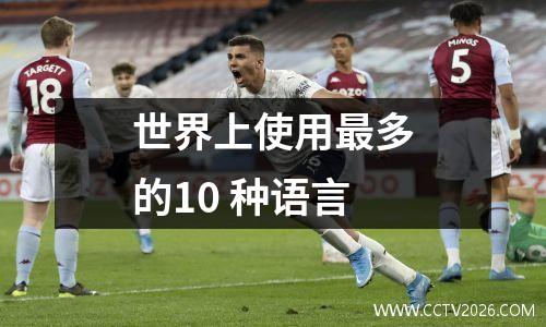 世界上使用最多的10 种语言