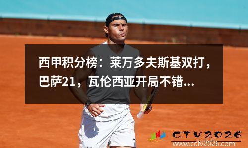 西甲积分榜：莱万多夫斯基双打，巴萨21，瓦伦西亚开局不错，莱加内斯11，奥萨苏纳
