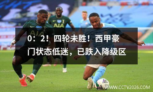 0：2！四轮未胜！西甲豪门状态低迷，已跌入降级区