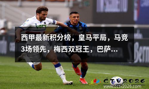 西甲最新积分榜，皇马平局，马竞3场领先，梅西双冠王，巴萨连胜