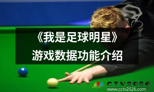 《我是足球明星》游戏数据功能介绍