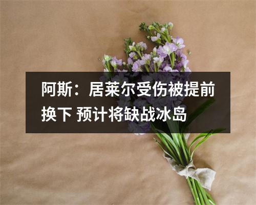阿斯：居莱尔受伤被提前换下 预计将缺战冰岛