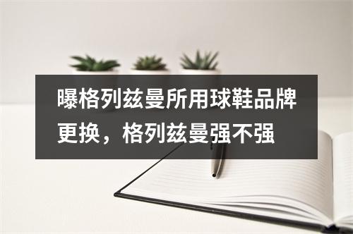 曝格列兹曼所用球鞋品牌更换，格列兹曼强不强