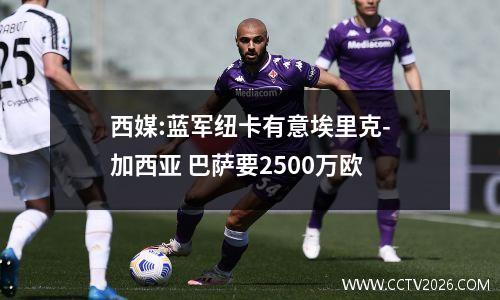 西媒:蓝军纽卡有意埃里克-加西亚 巴萨要2500万欧