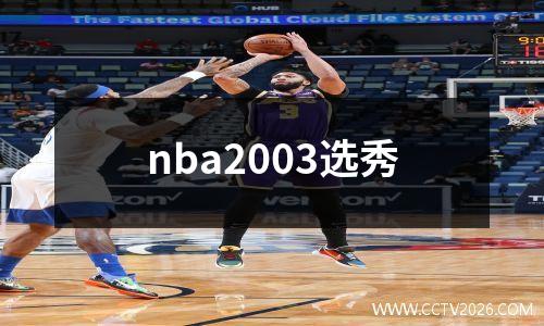 nba2003选秀
