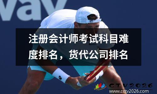 注册会计师考试科目难度排名，货代公司排名