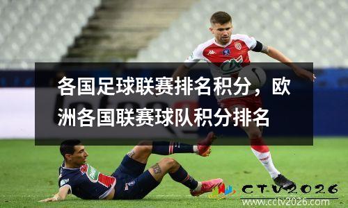 各国足球联赛排名积分，欧洲各国联赛球队积分排名