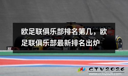 欧足联俱乐部排名第几，欧足联俱乐部最新排名出炉