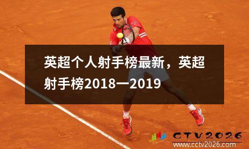 英超个人射手榜最新，英超射手榜2018一2019