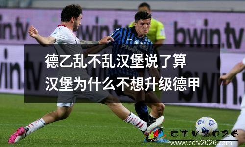 德乙乱不乱汉堡说了算 汉堡为什么不想升级德甲