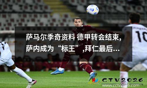 萨马尔季奇资料 德甲转会结束,萨内成为“标王”,拜仁最后时刻3进3出堪称疯狂