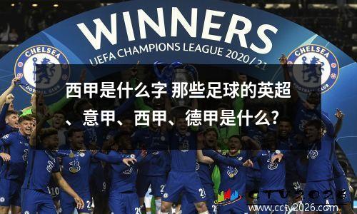 西甲是什么字 那些足球的英超、意甲、西甲、德甲是什么?