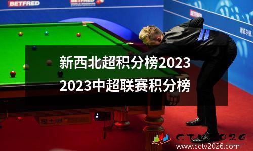 新西北超积分榜2023 2023中超联赛积分榜