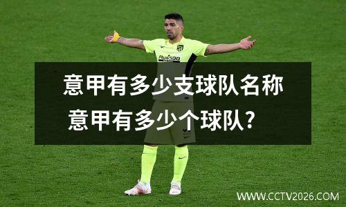意甲有多少支球队名称 意甲有多少个球队?