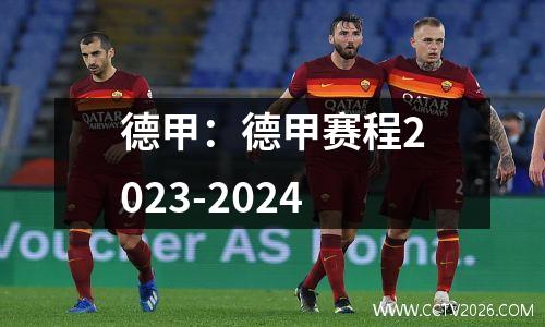 德甲：德甲赛程2023-2024