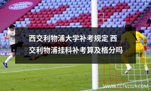 西交利物浦大学补考规定 西交利物浦挂科补考算及格分吗