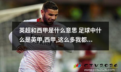 英超和西甲是什么意思 足球中什么是英甲,西甲,这么多我都不懂,解释下是什么意思,谢谢.