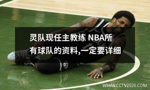灵队现任主教练 NBA所有球队的资料,一定要详细