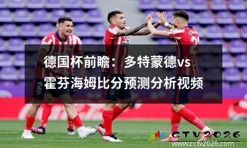 德国杯前瞻：多特蒙德vs霍芬海姆比分预测分析视频