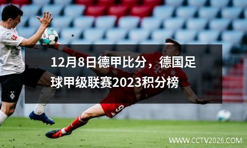 12月8日德甲比分，德国足球甲级联赛2023积分榜