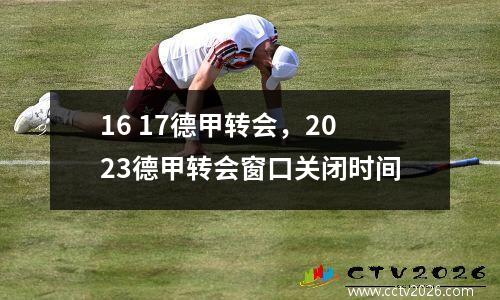 16 17德甲转会，2023德甲转会窗口关闭时间
