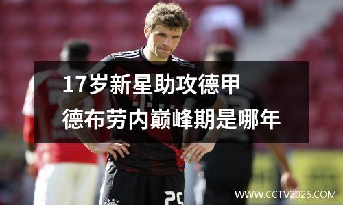 17岁新星助攻德甲 德布劳内巅峰期是哪年