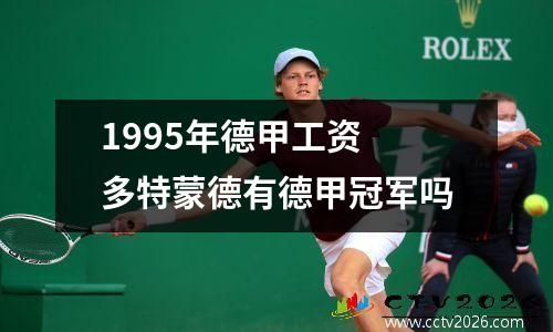 1995年德甲工资 多特蒙德有德甲冠军吗