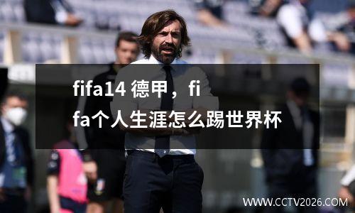 fifa14 德甲，fifa个人生涯怎么踢世界杯