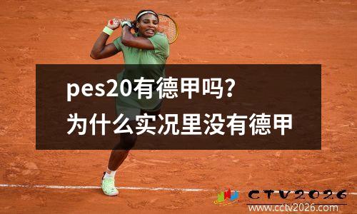 pes20有德甲吗？为什么实况里没有德甲