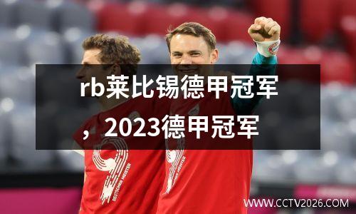 rb莱比锡德甲冠军，2023德甲冠军