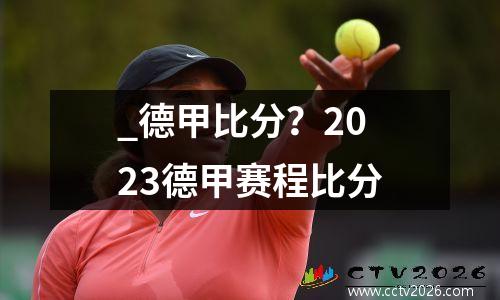 _德甲比分？2023德甲赛程比分