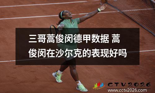 三哥蒿俊闵德甲数据 蒿俊闵在沙尔克的表现好吗