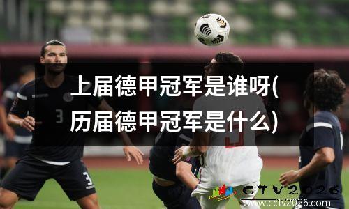 上届德甲冠军是谁呀(历届德甲冠军是什么)