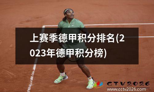 上赛季德甲积分排名(2023年德甲积分榜)