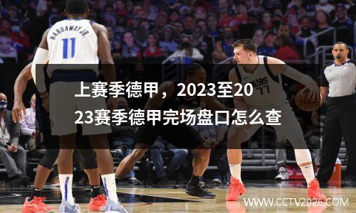 上赛季德甲，2023至2023赛季德甲完场盘口怎么查