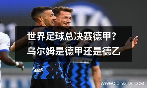 世界足球总决赛德甲？乌尔姆是德甲还是德乙