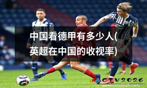 中国看德甲有多少人(英超在中国的收视率)