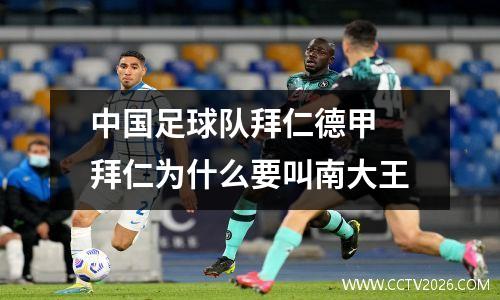 中国足球队拜仁德甲 拜仁为什么要叫南大王