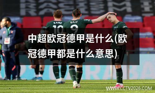 中超欧冠德甲是什么(欧冠德甲都是什么意思)
