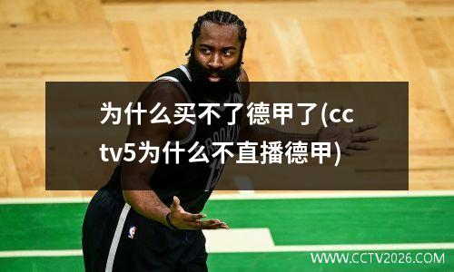为什么买不了德甲了(cctv5为什么不直播德甲)