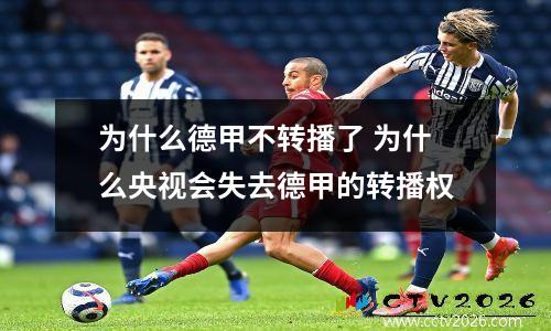 为什么德甲不转播了 为什么央视会失去德甲的转播权